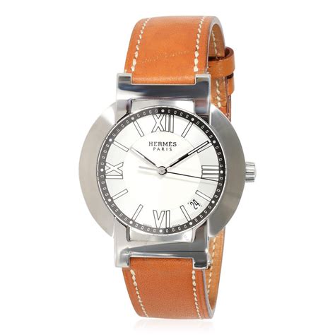 used hermes watch|Hermes unisex 2101079 watch.